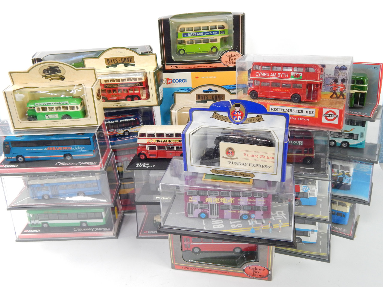 Appraisal: A collection of Corgi model die cast motor coaches and