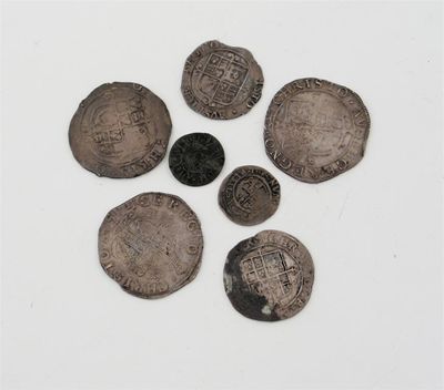 Appraisal: Charles I - Silver Coinage Shillings mm tun and triangle