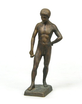 Appraisal: Julius Schmidt-Felling German fl - A bronze figurine of a