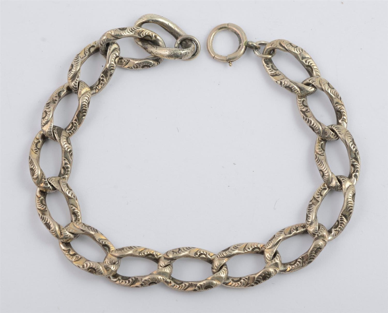 Appraisal: Hand Made Sterling Silver Open Link Bracelet - long TO