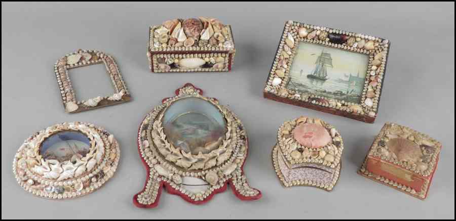 Appraisal: COLLECTION OF SHELL ART Condition No Specific Condition Recorded -