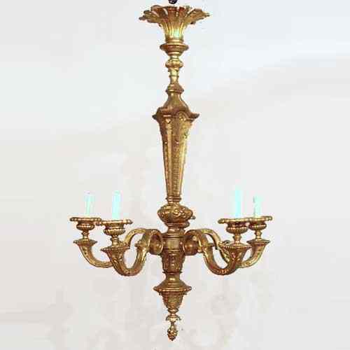 Appraisal: A French Louis XVI Style Gilt Bronze Chandelier circa having