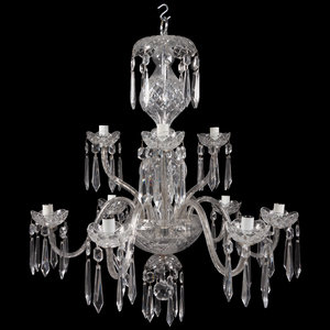 Appraisal: A Waterford Crystal Nine Arm Chandelier height width inches Property