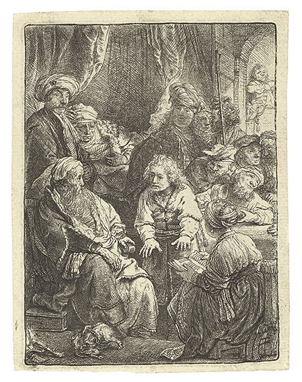 Appraisal: REMBRANDT VAN RIJN Joseph Telling his Dreams Etching x mm