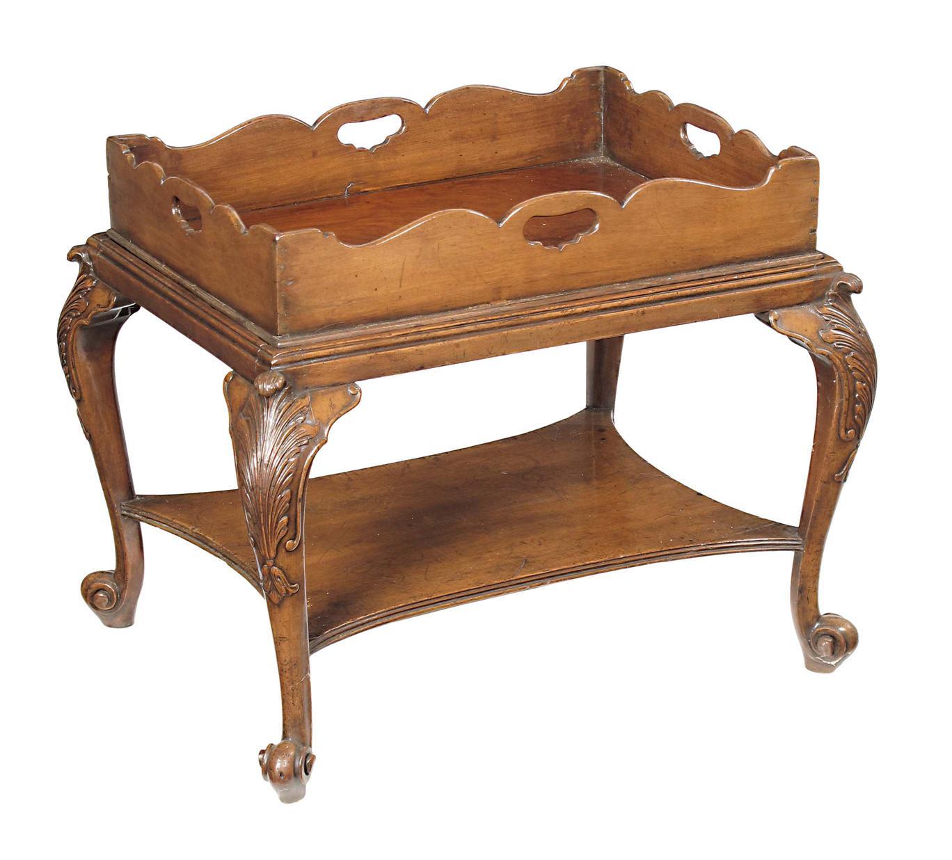 Appraisal: A George III mahogany butlers tray