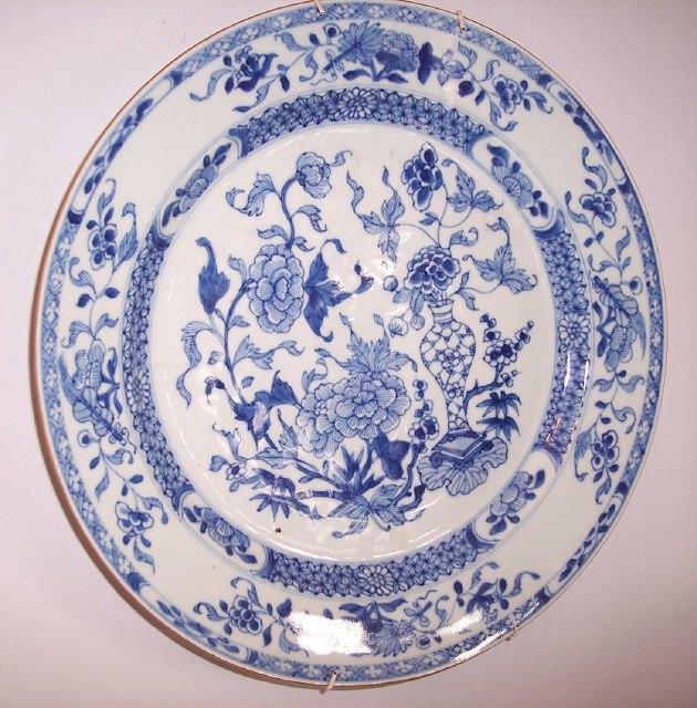 Appraisal: An th Century Nankin type blue and white plate decorated