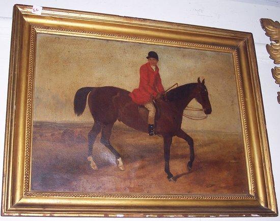 Appraisal: English School th CenturyA Huntsman on his Horseoil on canvas