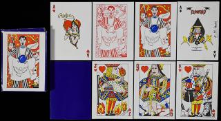 Appraisal: Elaine Lewis Magician Playing Cards Bradford J OB Mint Courts