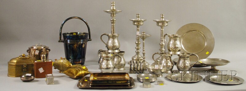 Appraisal: Large Group of Assorted Metalwork including seven th century James