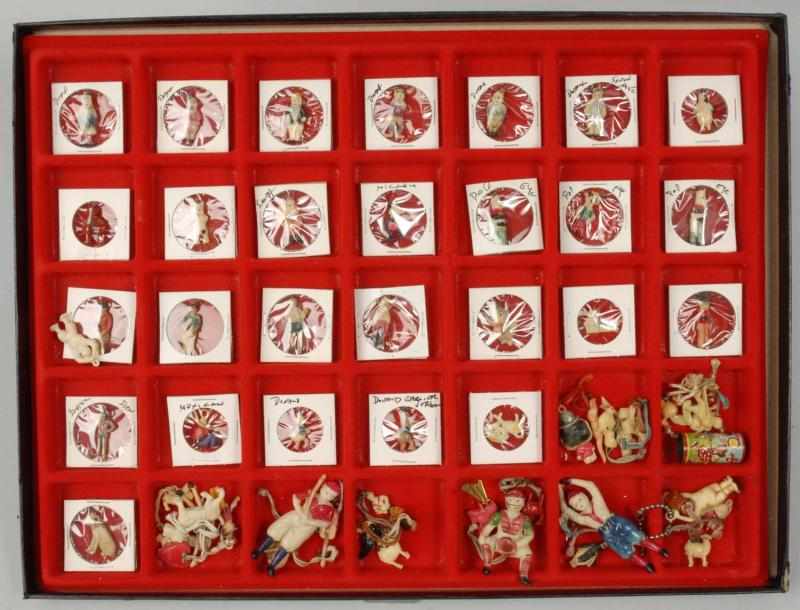 Appraisal: Lot of Plastic Cracker Jack Charms Description Includes Mickey Mouse