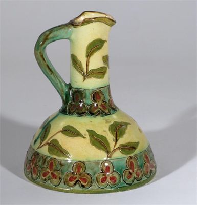 Appraisal: A Della Robbia pottery ewer by Miss Elizabeth Wilkins compressed