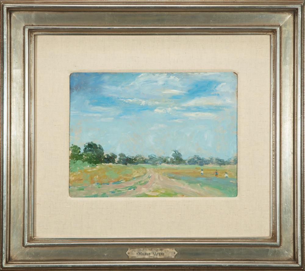 Appraisal: Attributed to Milton Clark Avery American - Hartford Fields oil