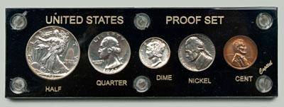 Appraisal: U S -piece proof set one cent through fifty cents