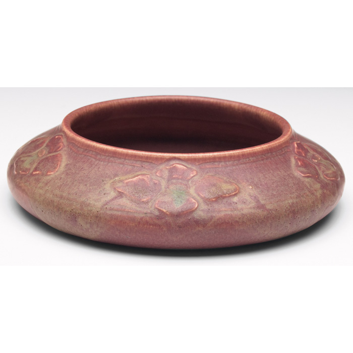 Appraisal: Rookwood bowl low shape with poppy designs under a red