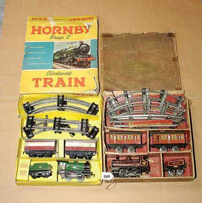 Appraisal: Hornby O Gauge Sets consisting of an early No -