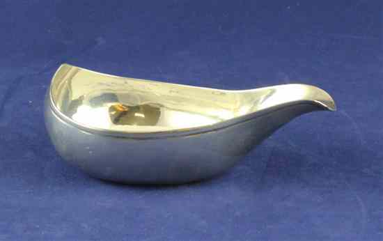 Appraisal: A George III silver pap boat bearing the engraved monogram