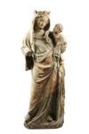 Appraisal: POLYCHROMED MARBLE STATUE - th c French Figure of Standing