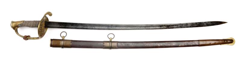 Appraisal: Presentation Model Staff Officer's Sword Civil War Model staff officer