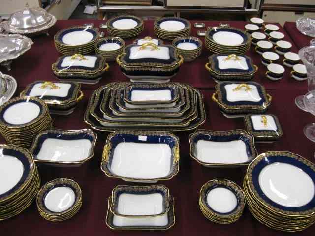 Appraisal: pc Haviland Limoges Porcelain DinnerService outstanding gold cobalt lots of