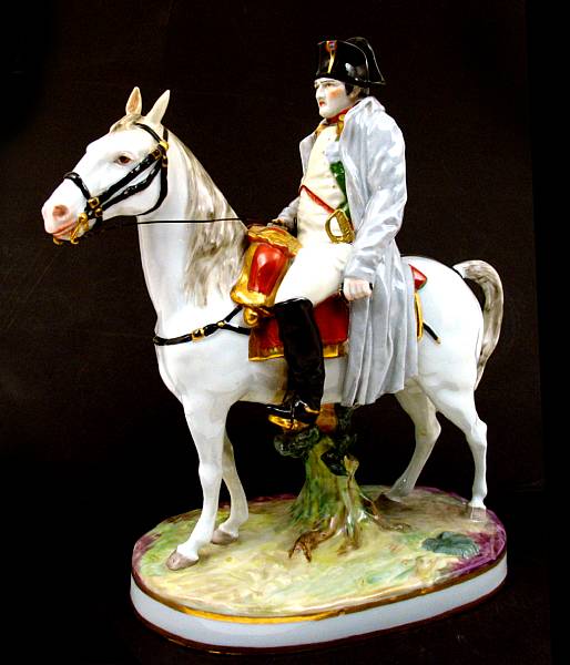 Appraisal: A French porcelain figure of Napoleon height in