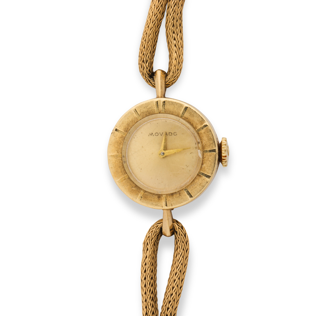 Appraisal: A FOURTEEN KARAT GOLD WATCH BRACELET MOVADO A fourteen karat