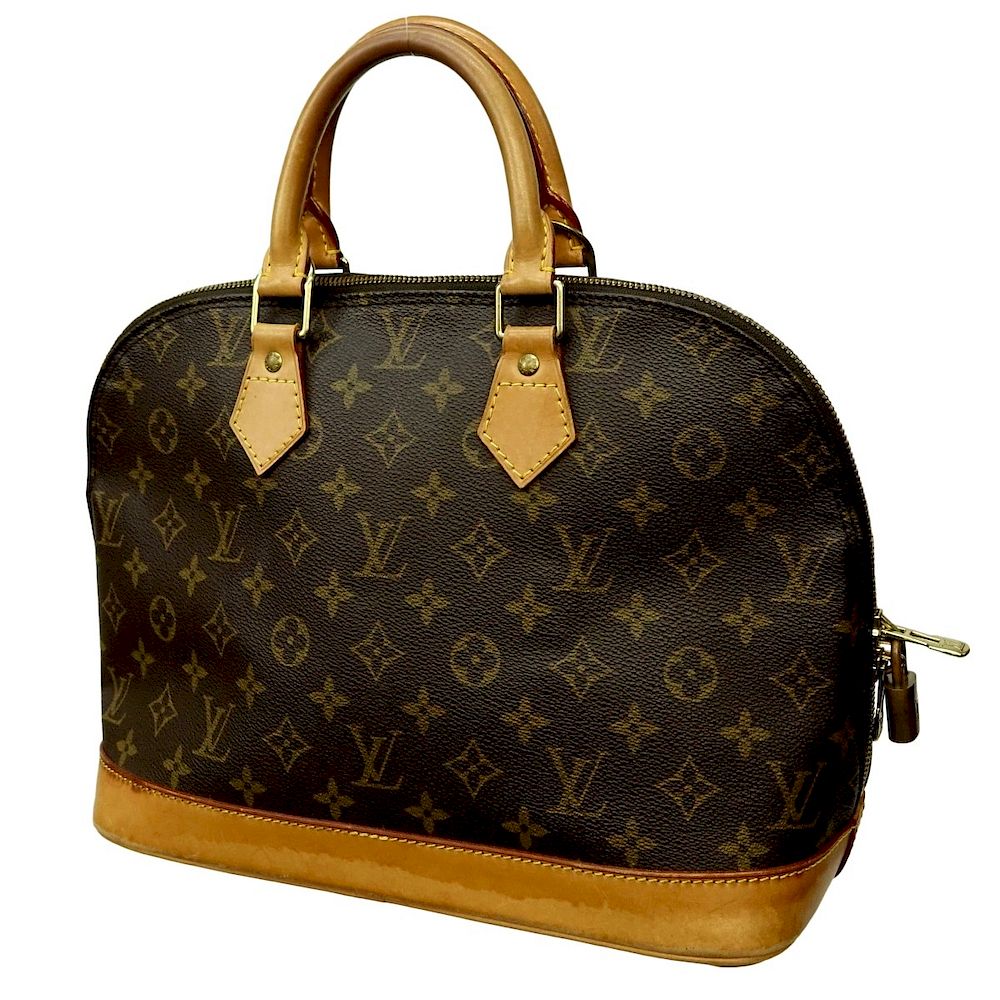 Appraisal: Louis Vuitton Brown Canvas Monogram Alma PM Louis Vuitton Brown