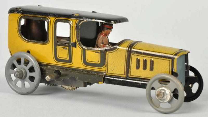 Appraisal: Tin Litho Automobile Wind-Up Penny Toy German Marked Germany on