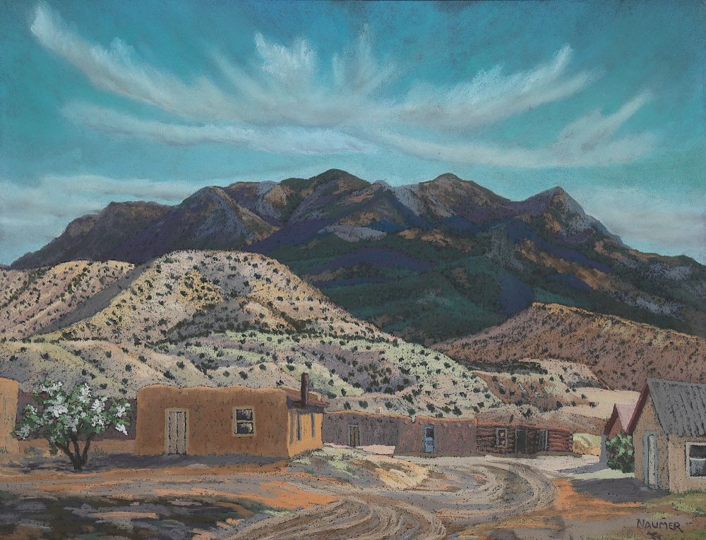 Appraisal: Helmuth Naumer Untitled Adobe in the Foothills HELMUTH NAUMER -