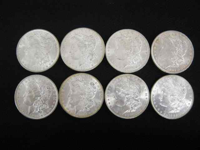 Appraisal: Uncirculated Morgan Silver Dollars -S -O