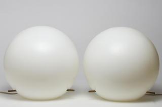 Appraisal: Pair of Paul Mayen for Habitat Globe Lamps Mid-Century Modern