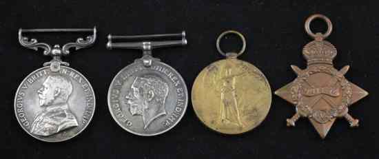 Appraisal: A WWI Military medal group to M - Private G