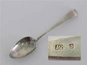 Appraisal: A Channel Islands silver Old English pattern silver spoon by