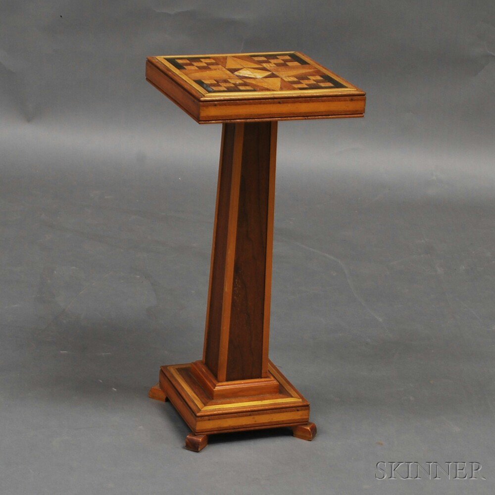 Appraisal: Parquetry-top Stand America th century ht wd dp in Estimate