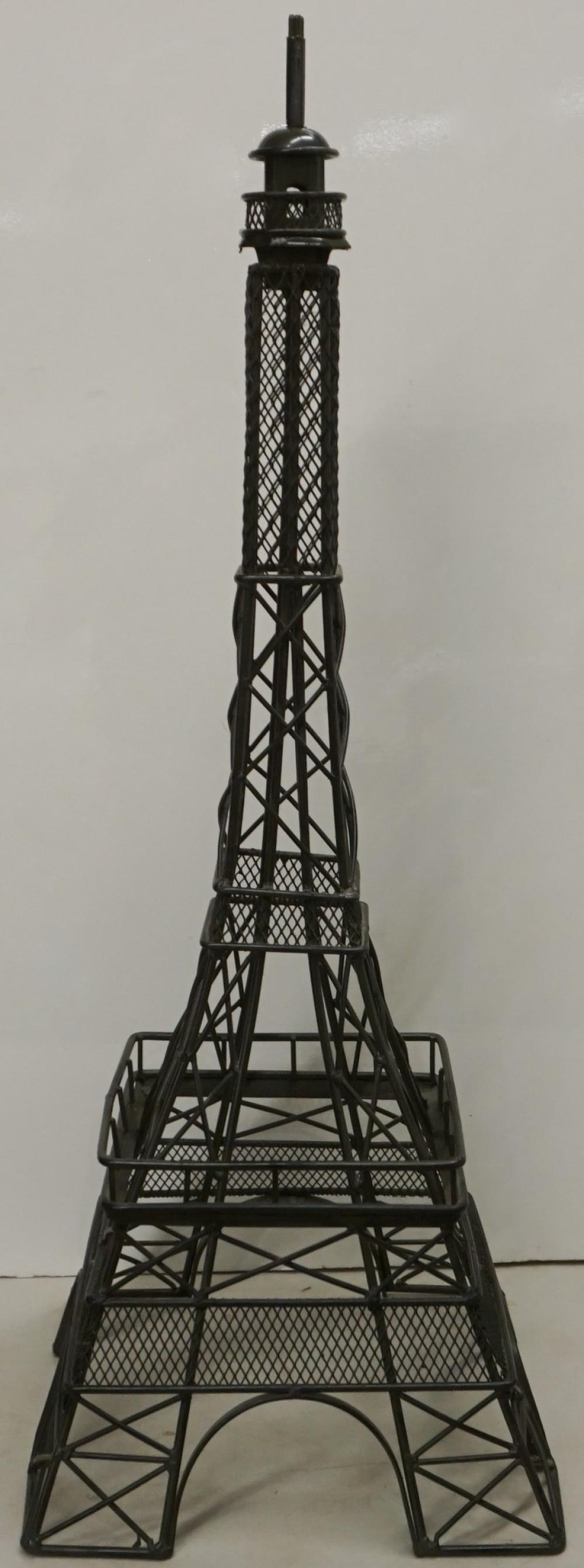 Appraisal: Painted Metal Sculpture of the Eiffel Tower H in cm