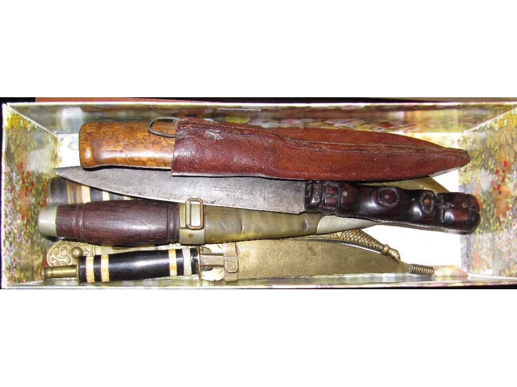 Appraisal: Lot comprising six assorted ethnic daggers