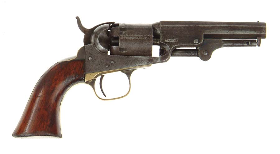 Appraisal: INSCRIBED COLT MODEL POCKET REVOLVER Cal SN Usual configuration with