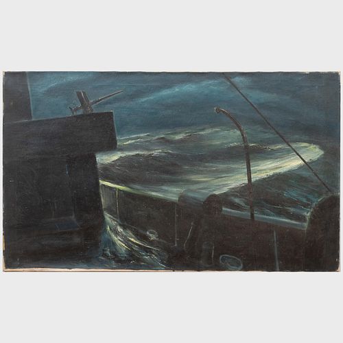 Appraisal: WILLIAM THON - NIGHT WATCHOil on canvas signed 'Thon' lower