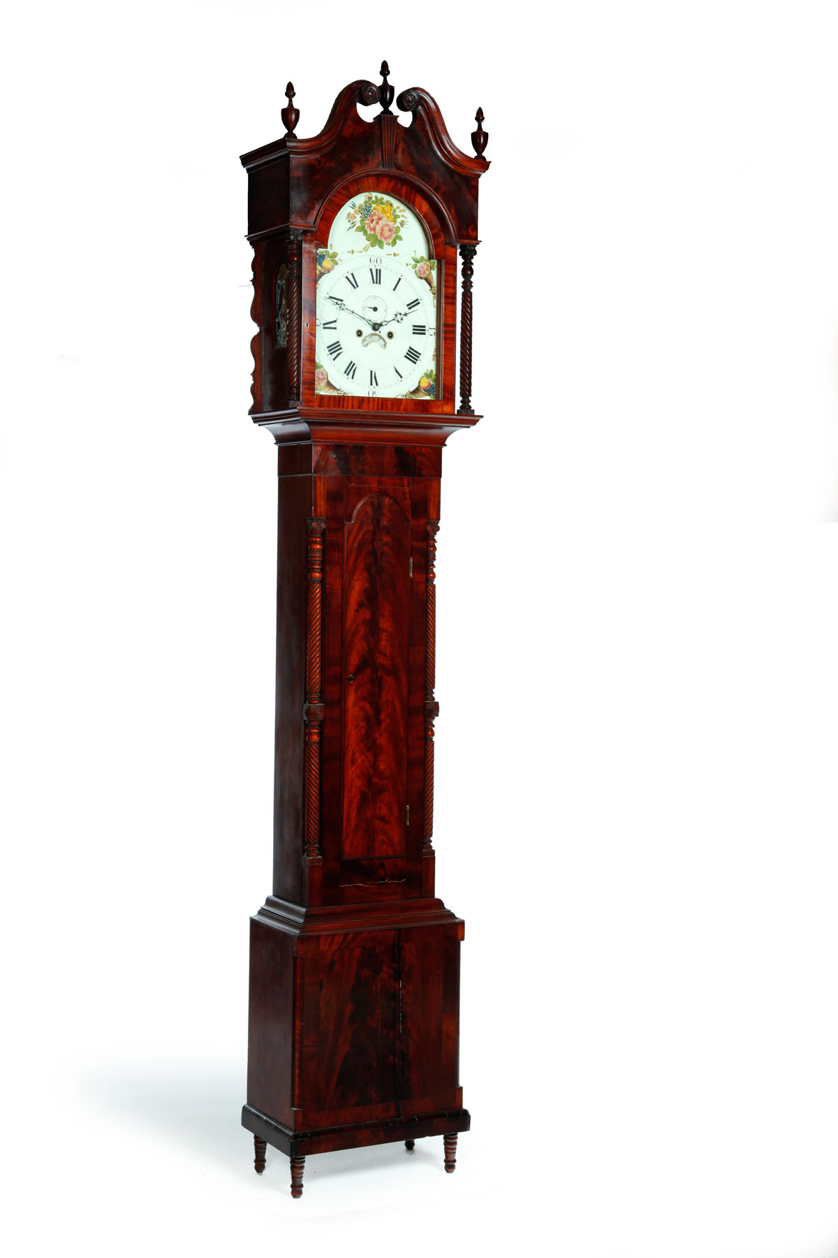 Appraisal: FEDERAL TALL CASE CLOCK New Jersey - mahogany poplar and