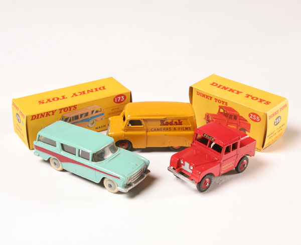 Appraisal: Lot of Dinky vans Kodak van boxed police van and