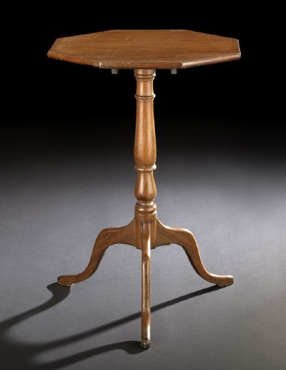 Appraisal: George III-Style Mahogany Tripod Table the tilting octagonal top raised