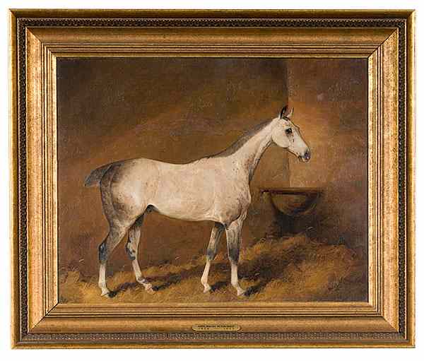 Appraisal: George Wright British - Equestrian Portrait Oil on canvas signed