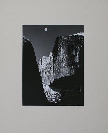 Appraisal: ADAMS Ansel Easton American - ''Moon and Half-Dome'' Silver Gelatin