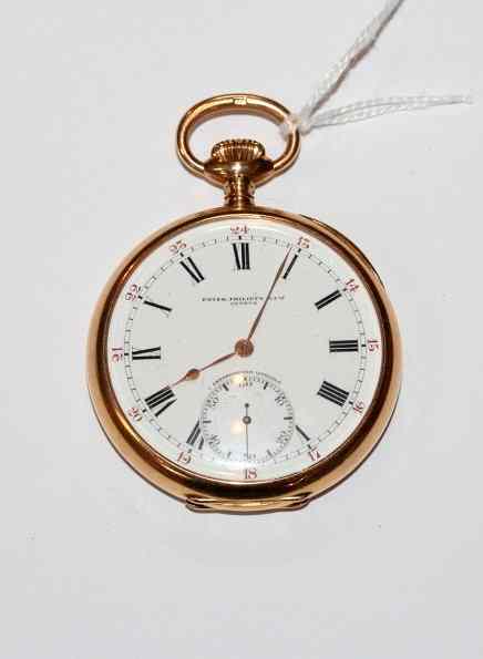 Appraisal: A PATEK PHILLIPPE CIE OF GENEVA CT GOLD POCKET WATCH