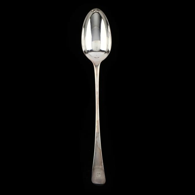 Appraisal: GEORGE III SILVER STUFFING SPOON MARK OF HESTER BATEMAN London