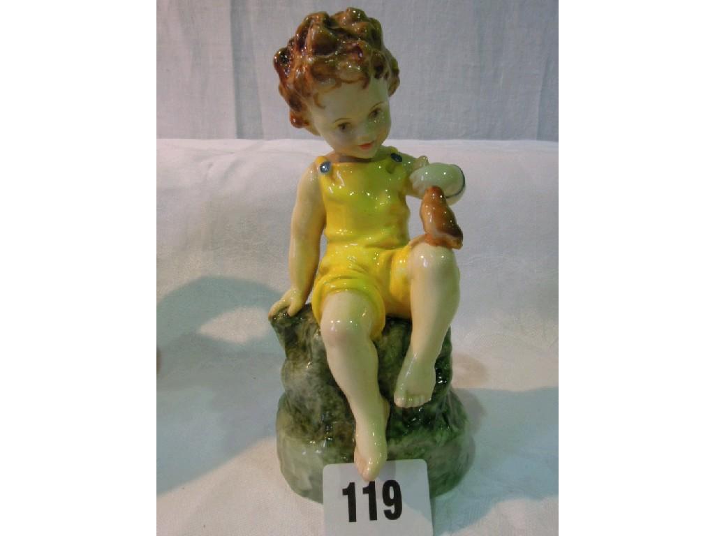 Appraisal: A Royal Worcester figure of Friday's Child showing a child