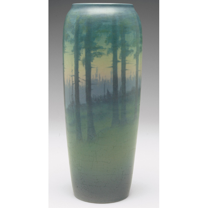 Appraisal: Fine Rookwood vase tapered shape covered in a Vellum glaze