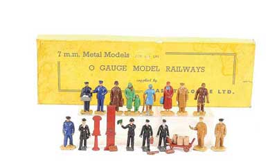 Appraisal: Bassett-Lowke O Gauge Station Staff and Furniture contained in original