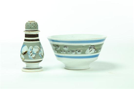 Appraisal: MOCHA PEPPER POT AND BOWL England st quarter- th century