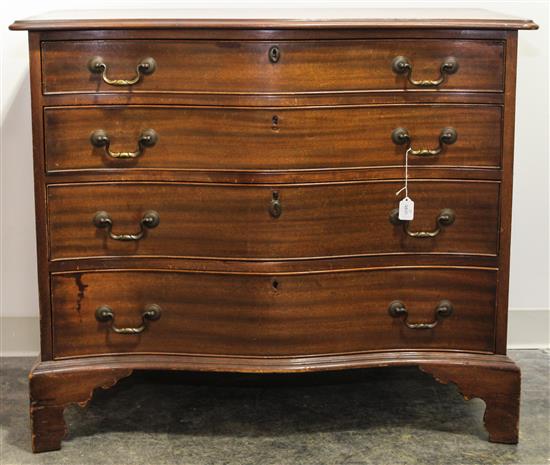 Appraisal: Sale Lot An American Mahogany Chest of Drawers first half