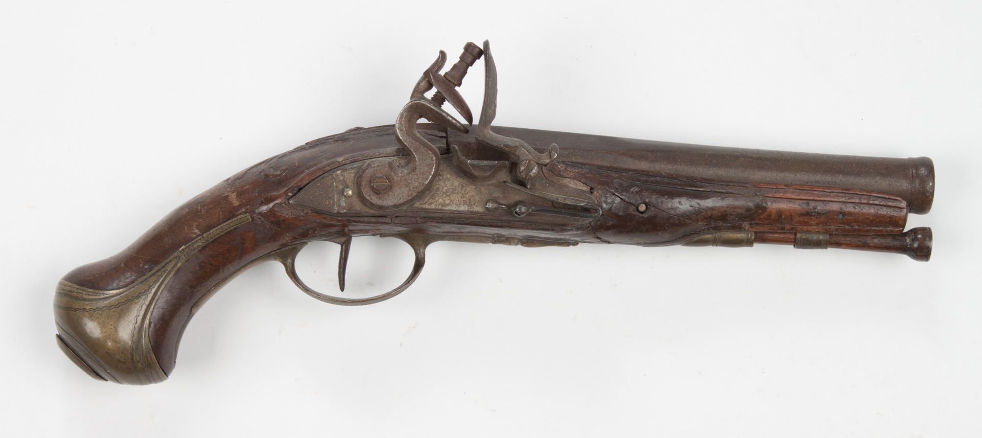 Appraisal: French flintlock pistol the lock marked La Civille a Paris